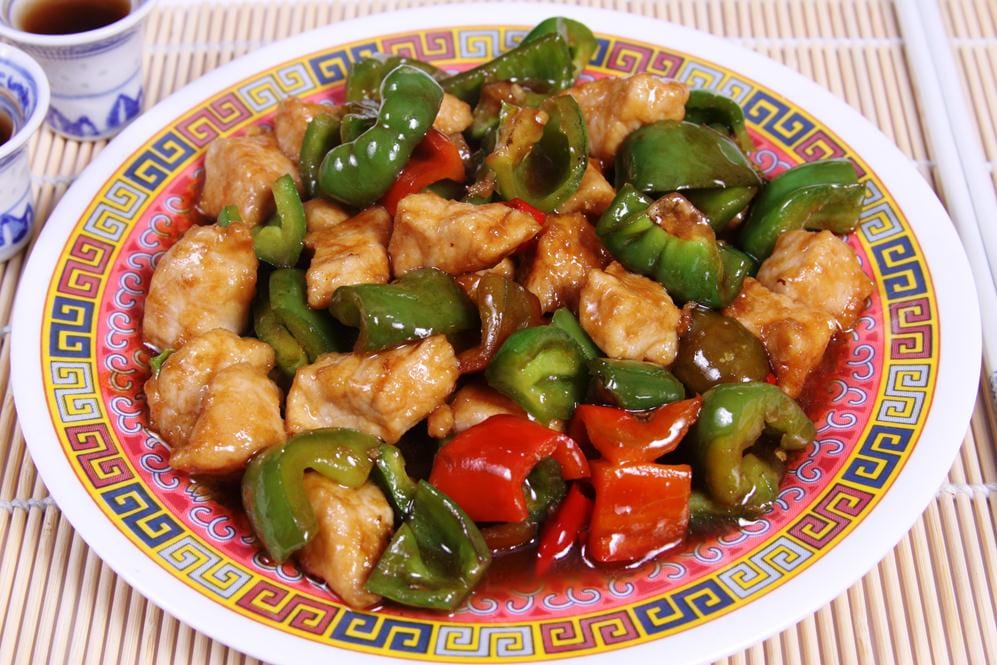 Frango xadrez do Restaurante China