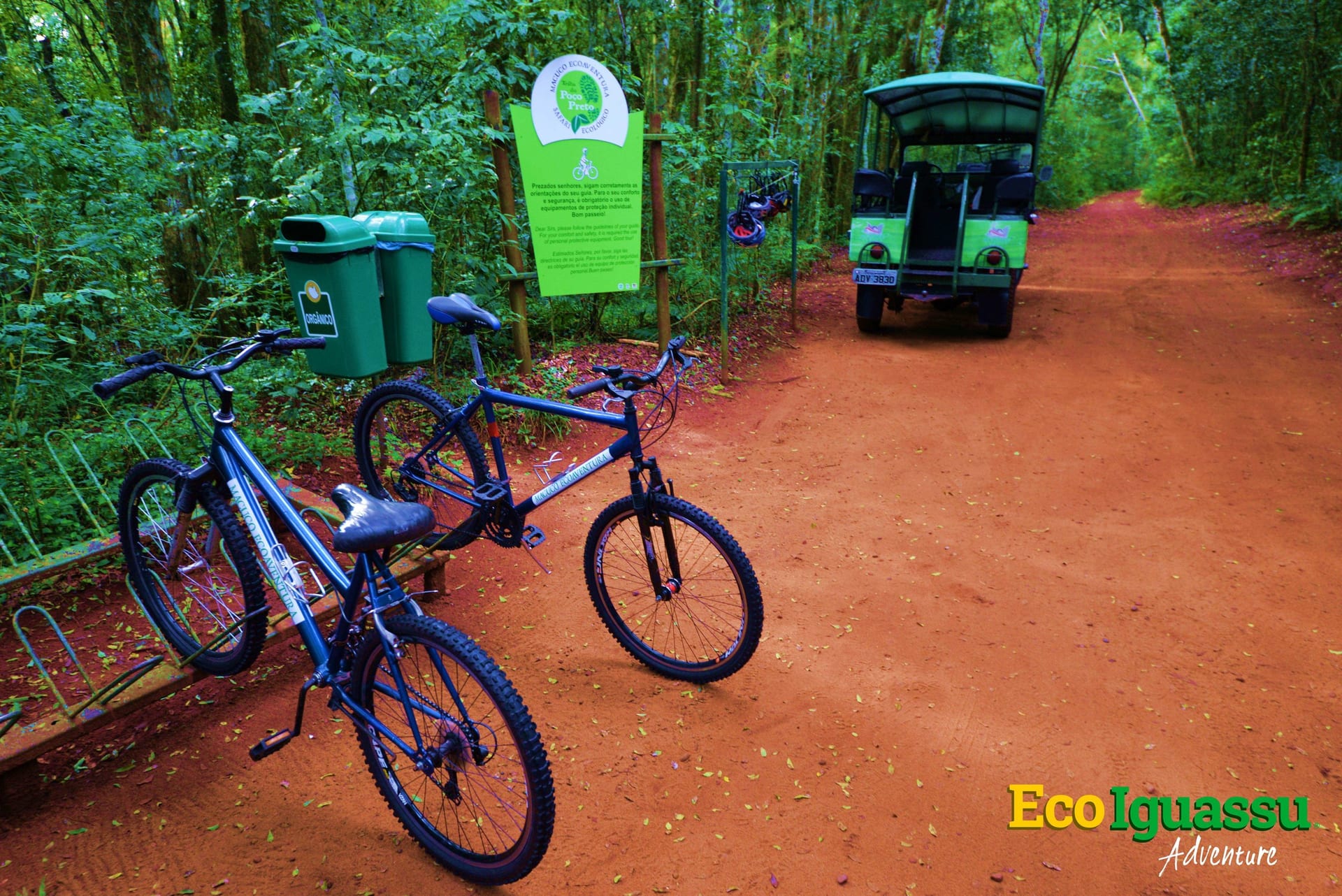 Bicicletas na trilha do Caminho do Poço Preto
