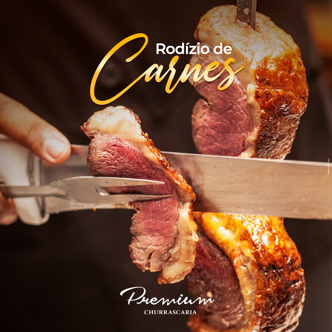 Rodízio de carnes nobres da Churrascaria Premium
